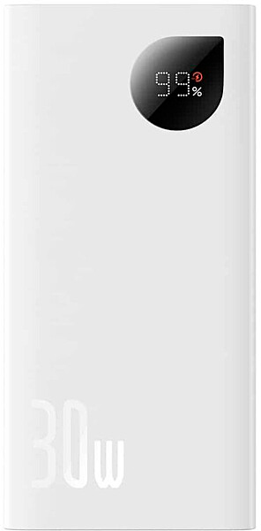 Зовнішній акумулятор (PowerBank) BASEUS Adaman 2 20000 mAh 30W White